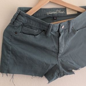 Universal Thread High Rise shorties- Dusk Green